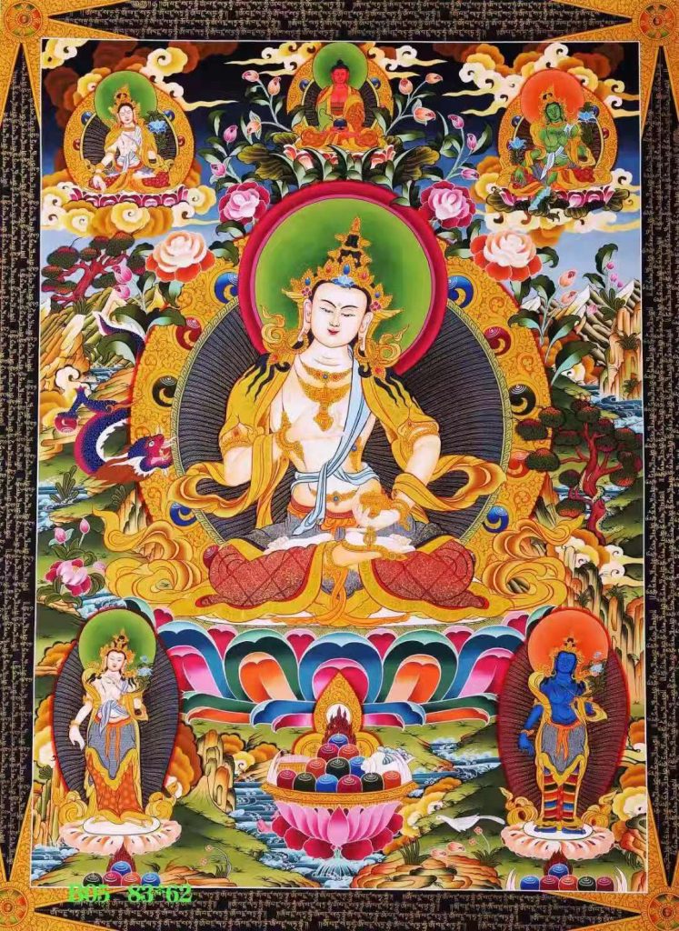 编号138-985883：彩绘唐卡-金刚萨埵（85*60CM左右）