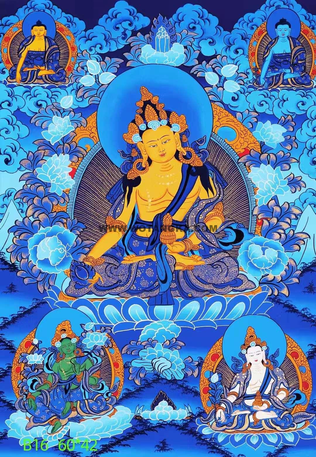 编号188-955568：彩绘唐卡-地藏王菩萨（60*42CM左右）