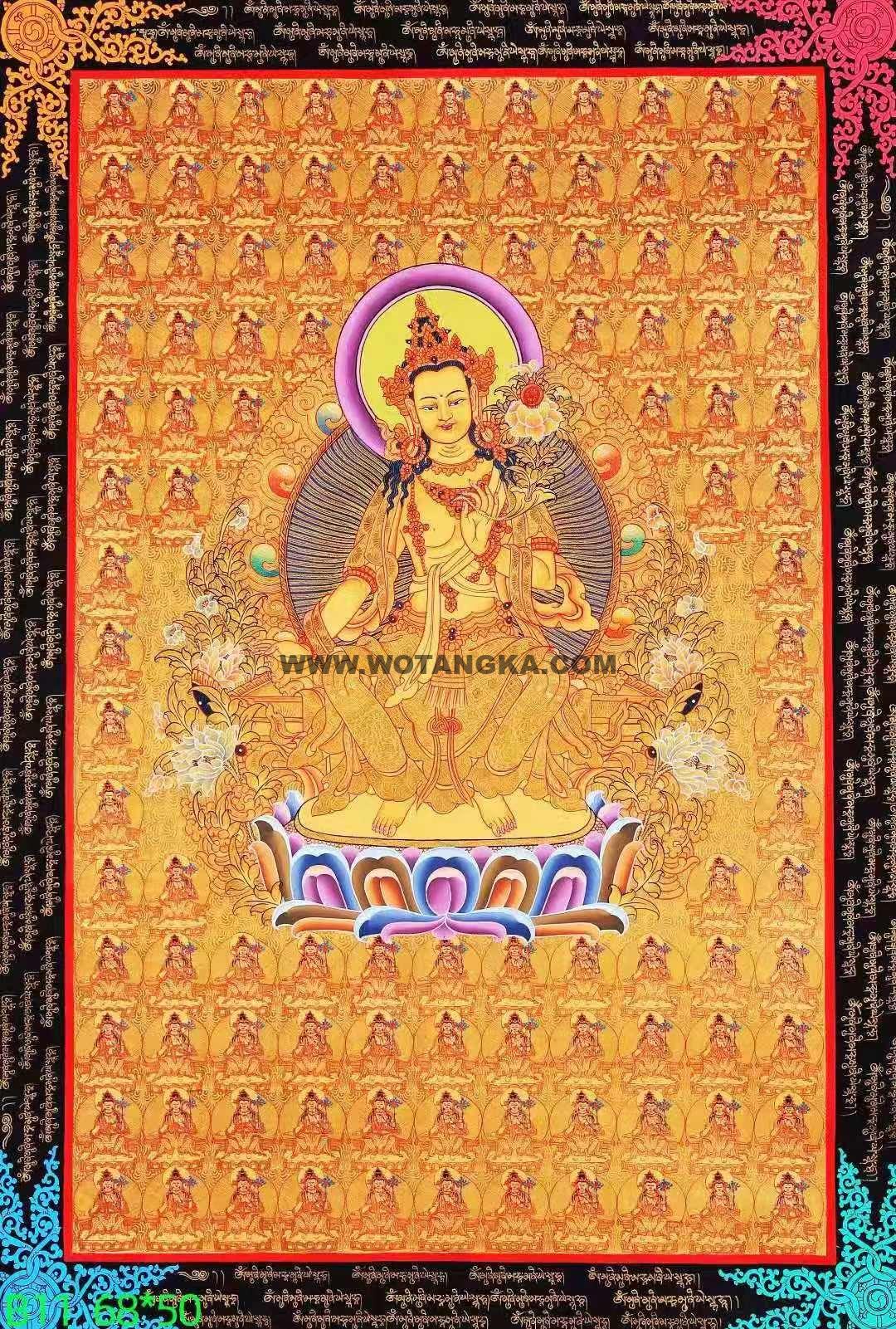 编号138-567844：黄金唐卡-普贤菩萨（68*50CM左右）