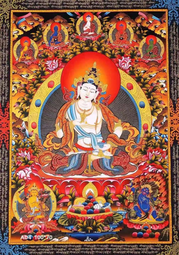 编号138-575073：彩绘唐卡-金刚萨埵（100*70CM左右）