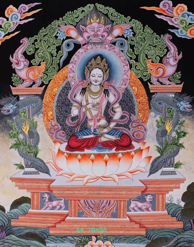 编号188-630680：彩绘唐卡-金刚萨埵（70*55CM左右）