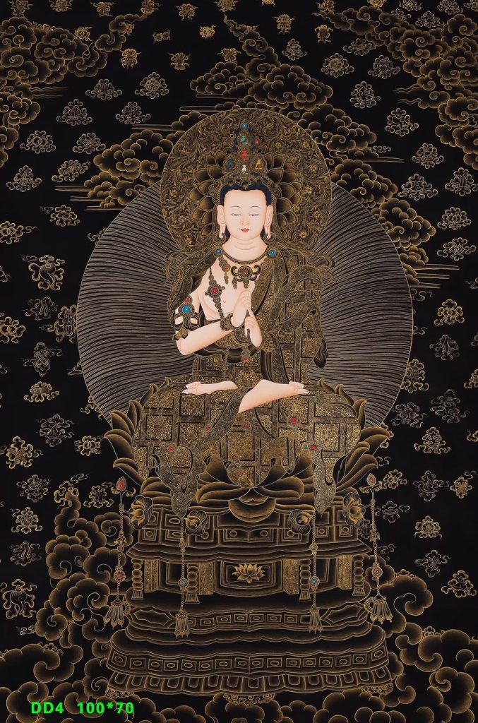 编号188-252818：黑金唐卡-大日如来（100*70CM左右）