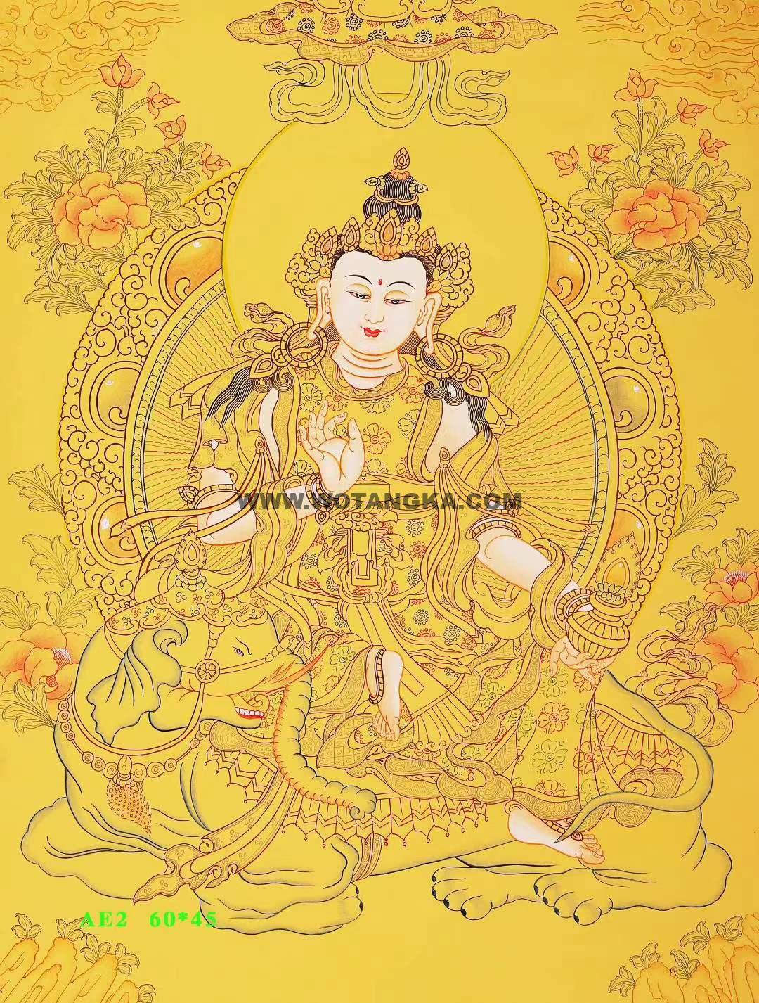 编号188-860779：黄金唐卡-普贤菩萨（60*45CM左右）