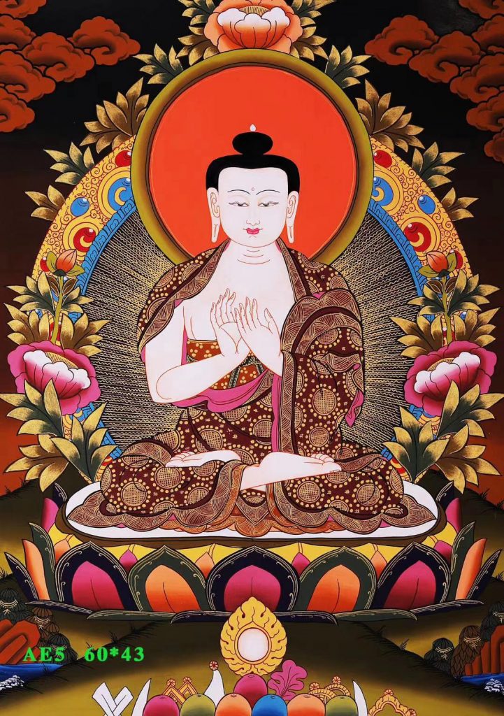 编号138-398414：彩绘唐卡-大日如来（60*43CM左右）