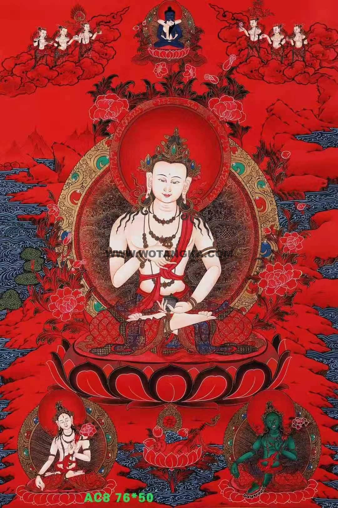 编号188-635987：红金唐卡-金刚萨埵（76*50CM左右）