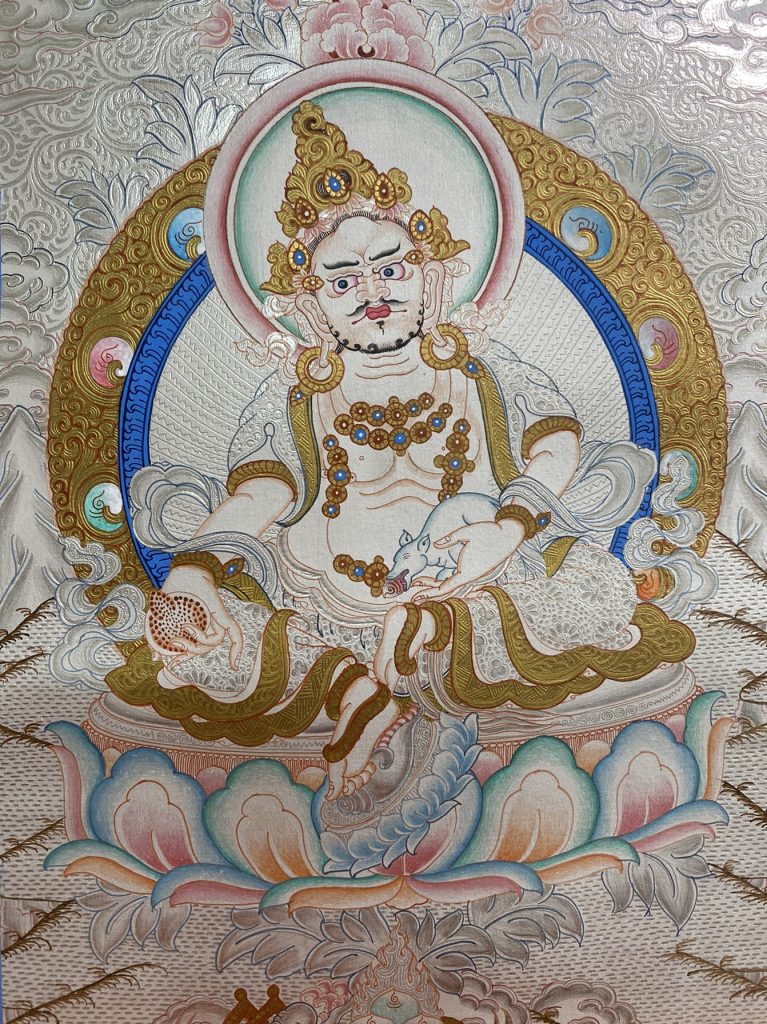 编号188-278732：白银唐卡-黄财神（30*20CM左右）