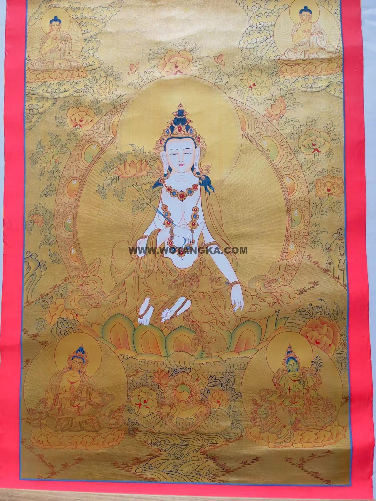 编号188-253959：黄金唐卡-普贤菩萨（78*52CM左右）