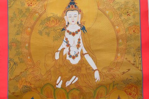 编号188-253959：黄金唐卡-普贤菩萨（78*52CM左右）