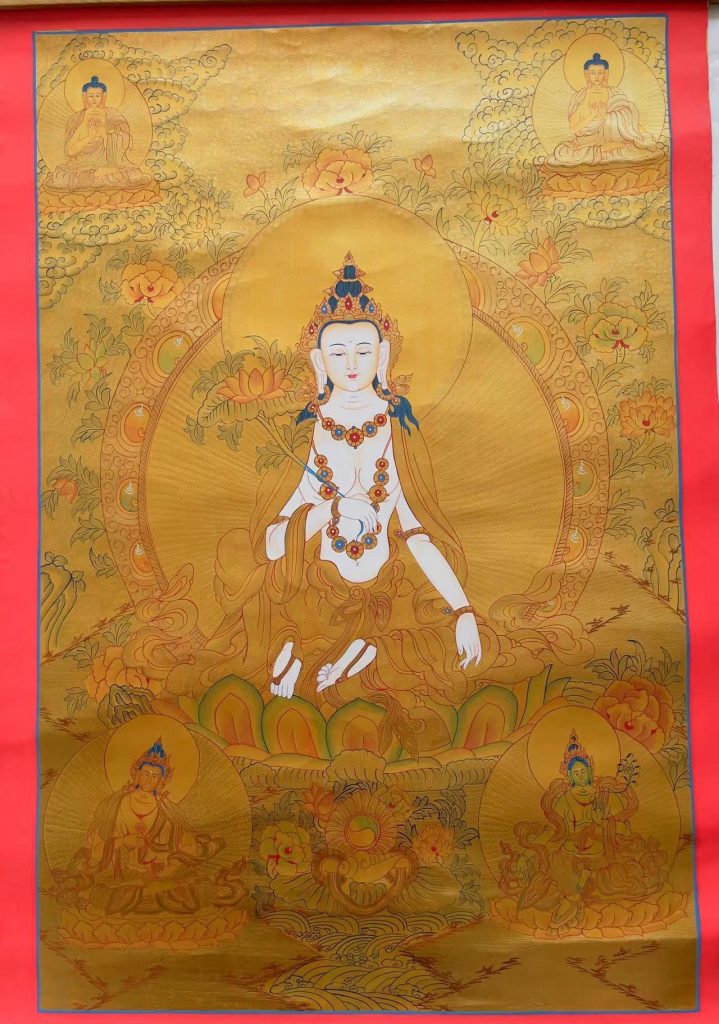 编号188-253959：黄金唐卡-普贤菩萨（78*52CM左右）