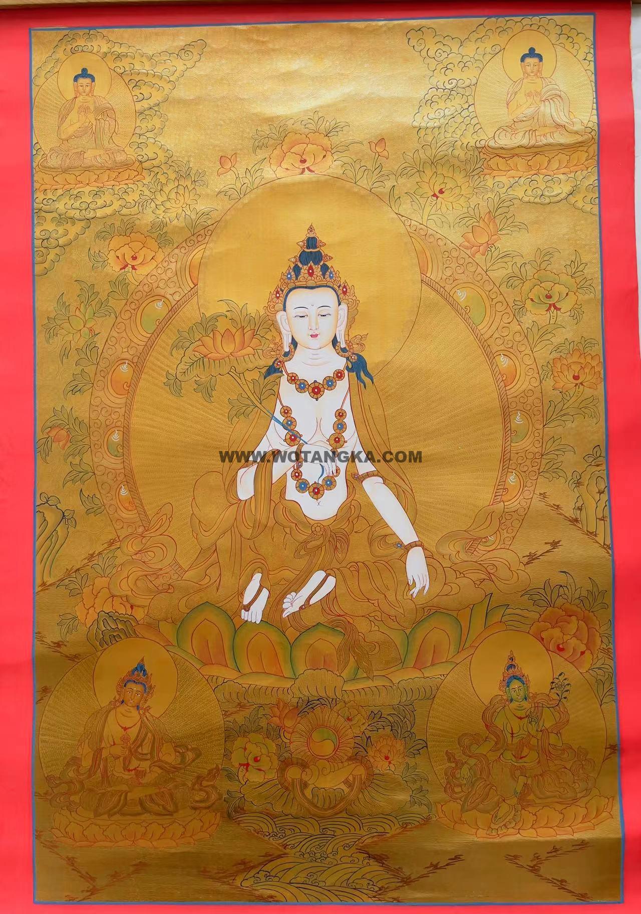 编号188-253959：黄金唐卡-普贤菩萨（78*52CM左右）