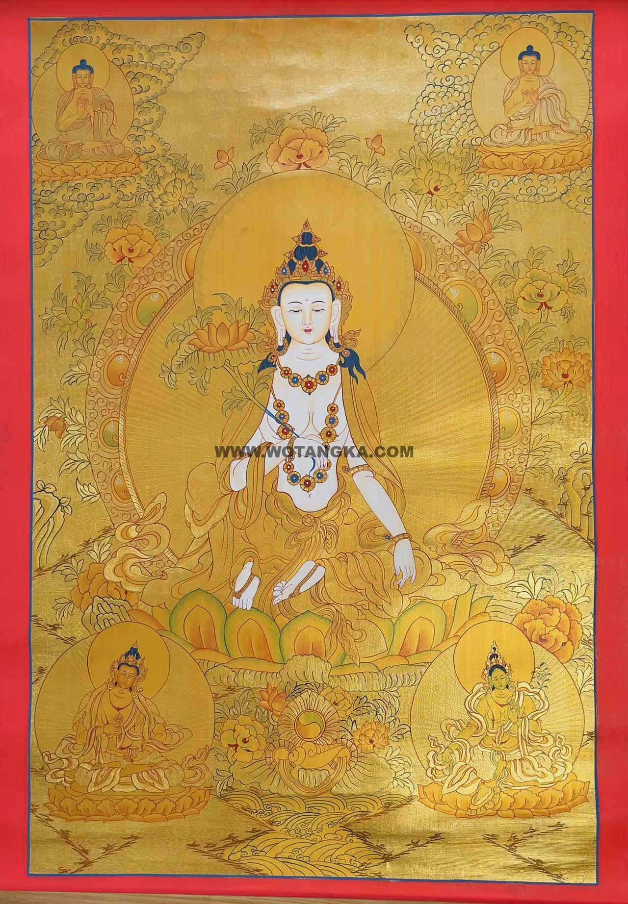 编号188-253959：黄金唐卡-普贤菩萨（78*52CM左右）
