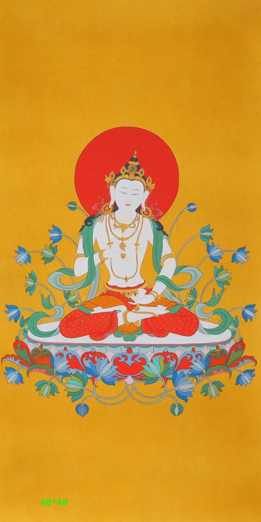 编号158-987272：彩绘唐卡-金刚萨埵（80*40CM左右）