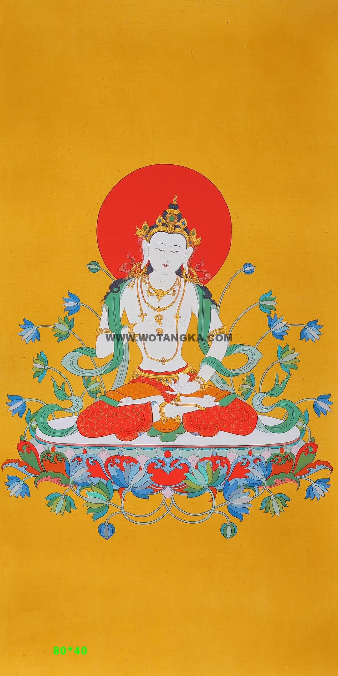 编号158-987272：彩绘唐卡-金刚萨埵（80*40CM左右）