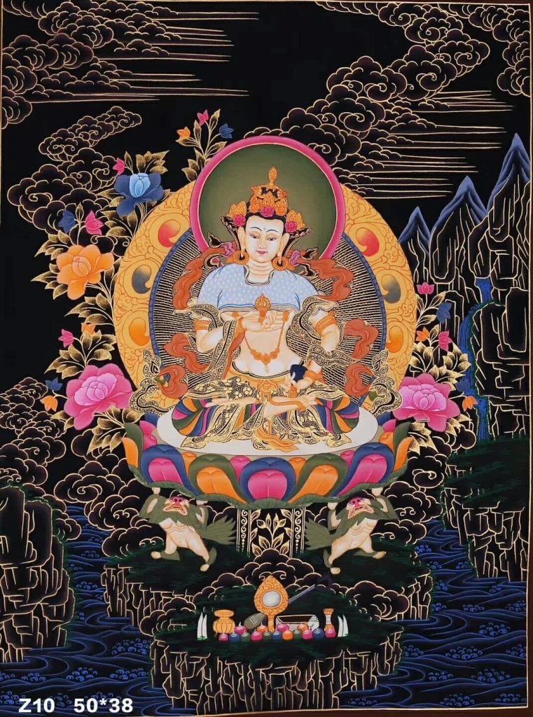 编号158-373460：彩绘唐卡-金刚萨埵（50*38CM左右）