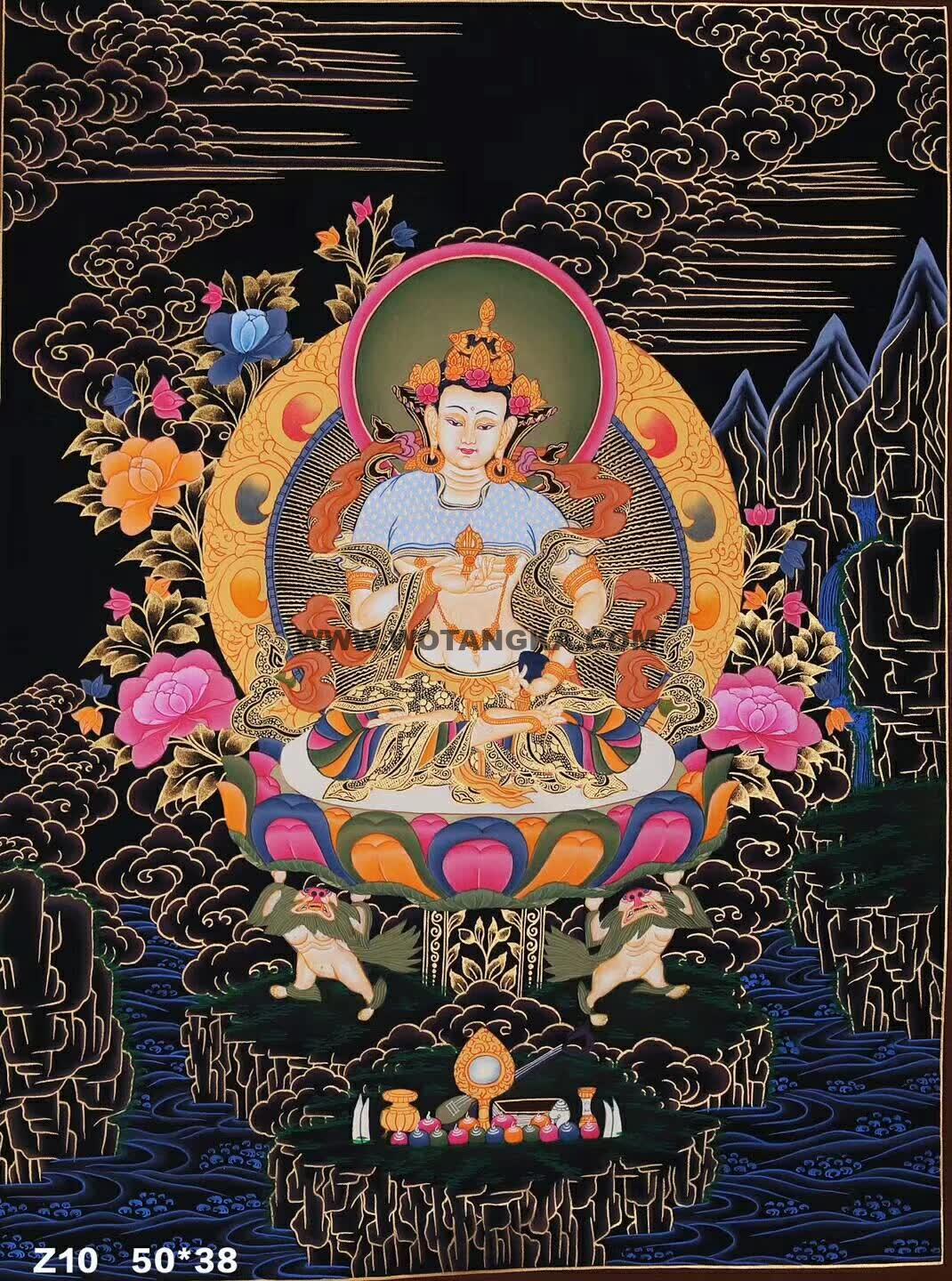 编号158-373460：彩绘唐卡-金刚萨埵（50*38CM左右）