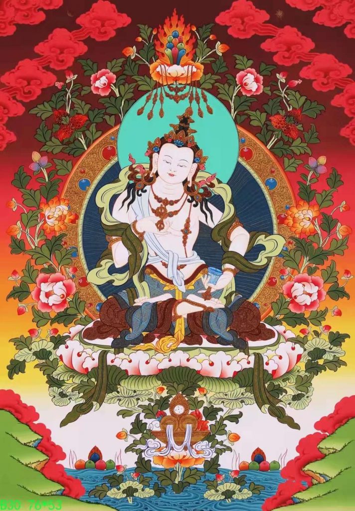 编号138-294461：彩绘唐卡-金刚萨埵（76*53CM左右）