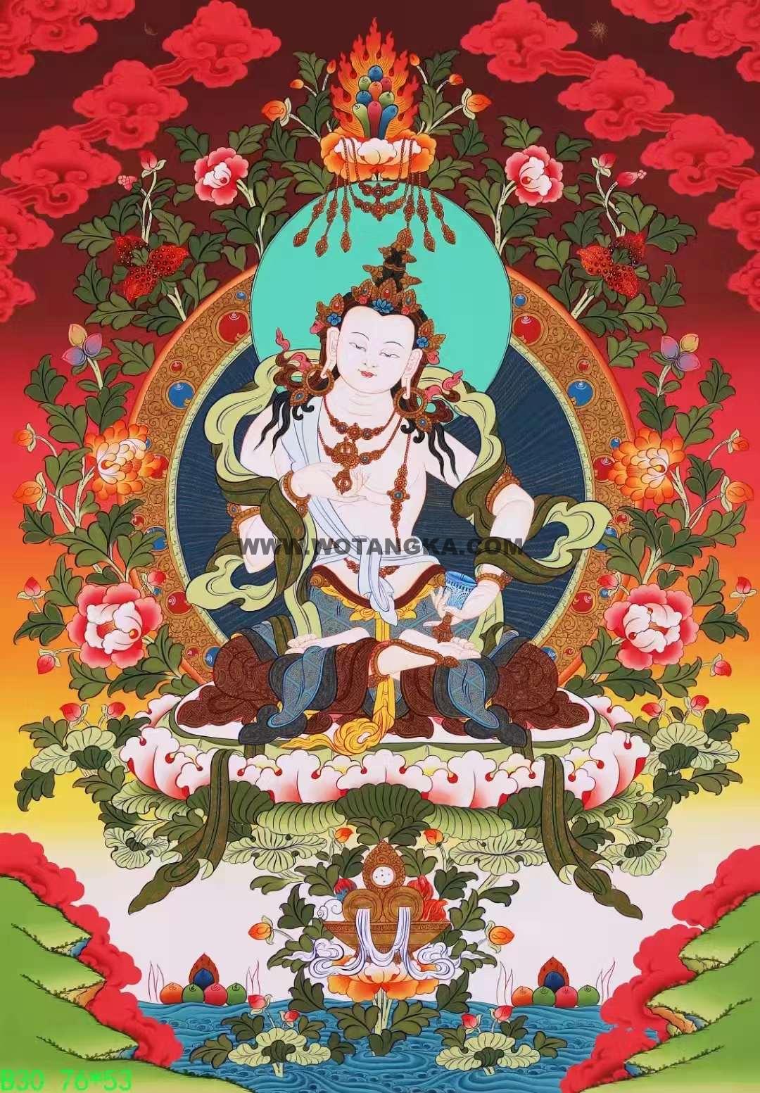 编号138-856647：彩绘唐卡-金刚萨埵（76*53CM左右）