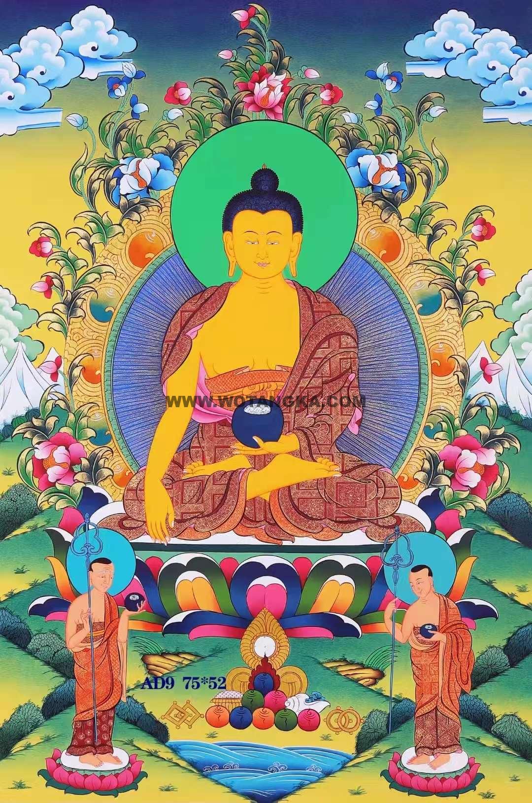 编号138-705112：彩绘唐卡-释迦牟尼佛（75*52CM左右）