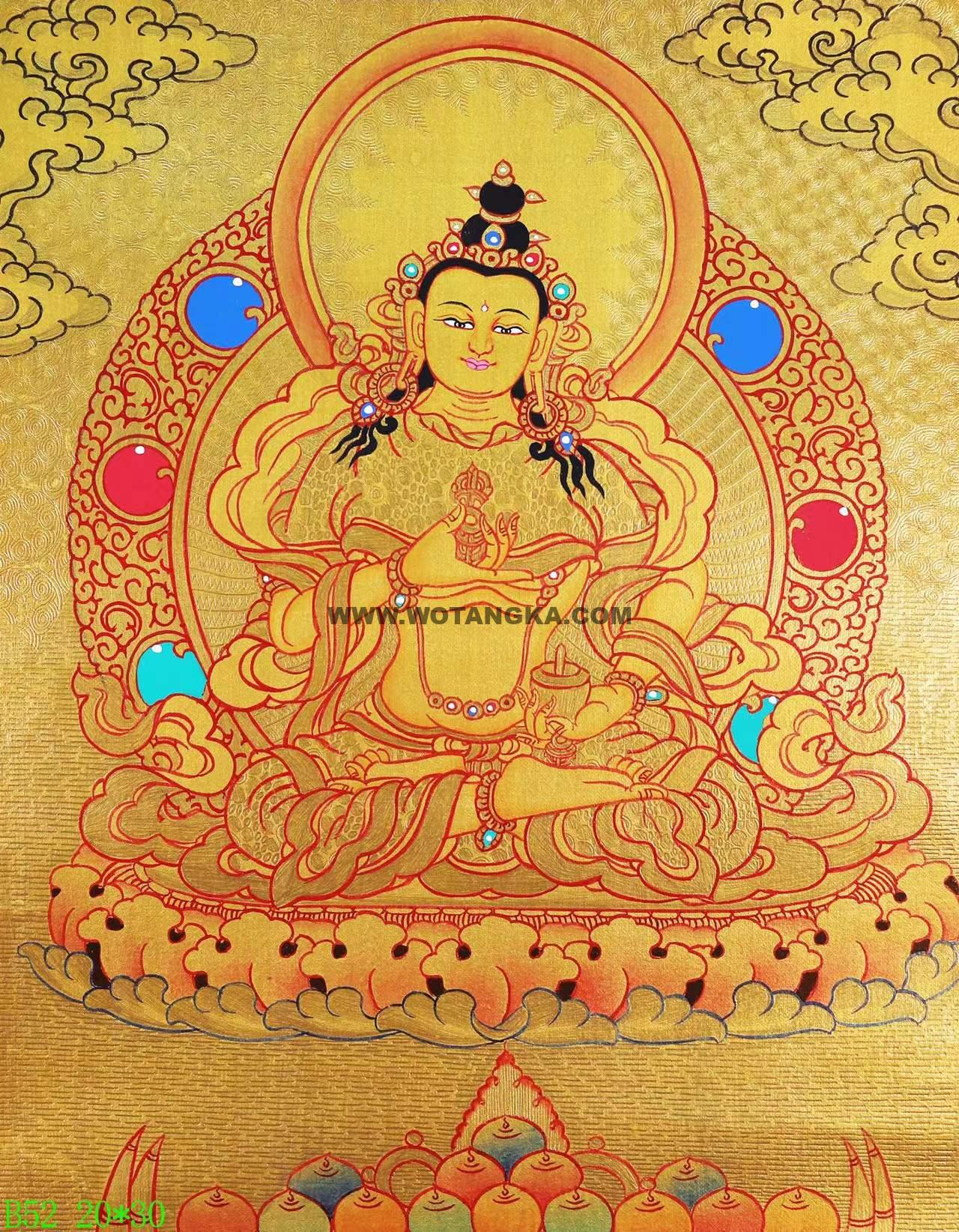 编号138-720912：黄金唐卡-金刚萨埵（20*30CM左右）