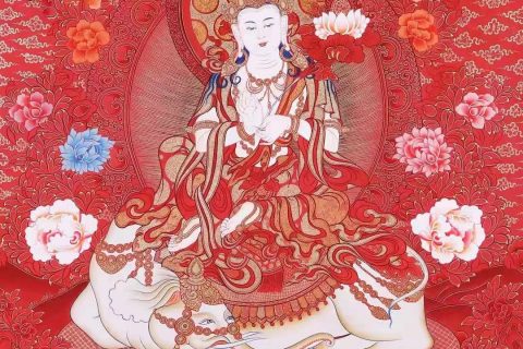 编号138-338717：红金唐卡-普贤菩萨（103*76CM左右）