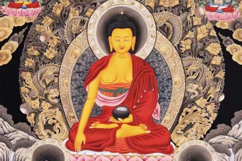 编号168-883271：彩绘唐卡-释迦牟尼佛（61*43CM左右）