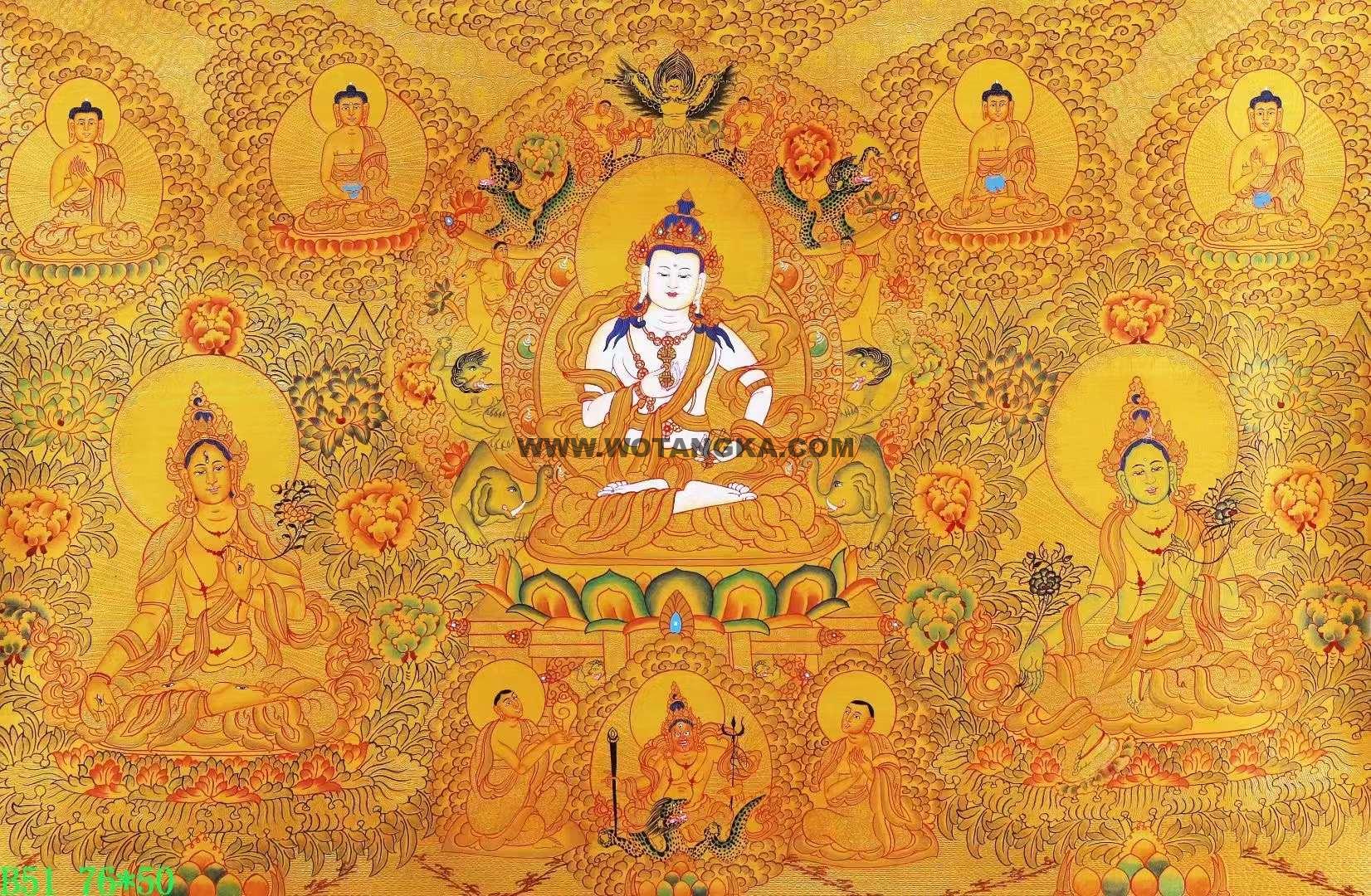 编号138-584617：黄金唐卡-金刚萨埵（76*50CM左右）