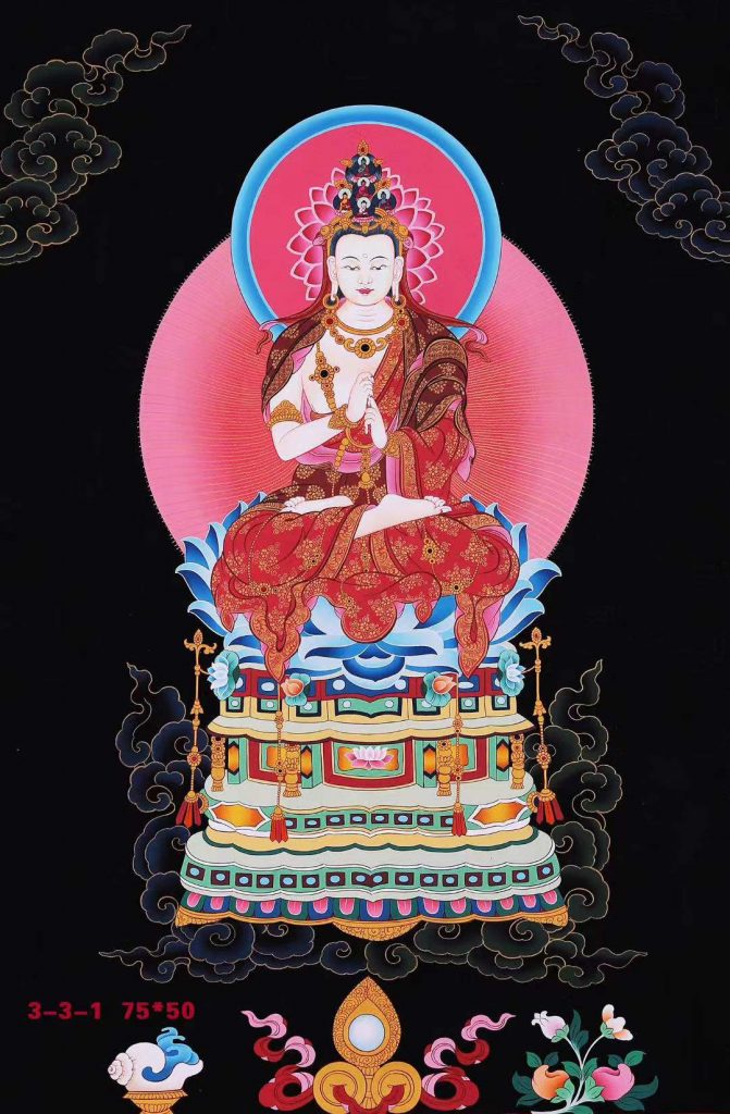 编号188-348390：彩绘唐卡-大日如来（75*50CM左右）