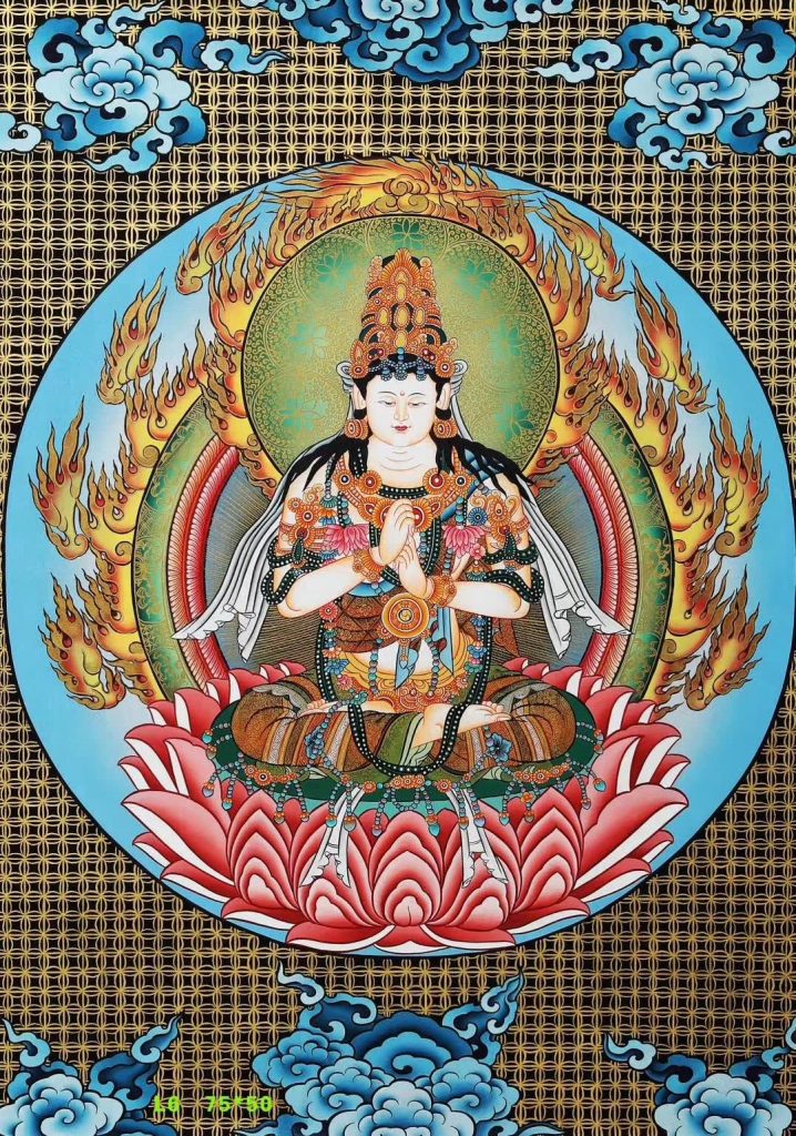 编号188-412585：彩绘唐卡-大日如来（75*50CM左右）