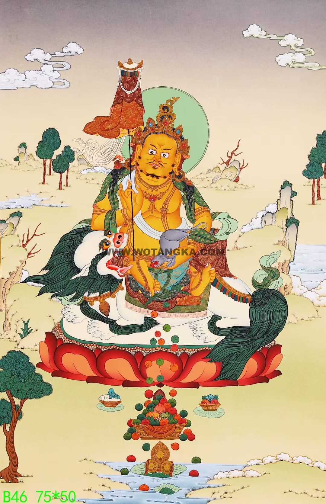 编号168-137316：嘎玛嘎赤-财宝天王（75*50CM左右）