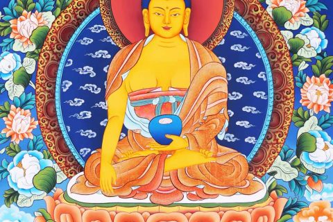 编号168-212783：彩绘唐卡-释迦牟尼佛（75*53CM左右）