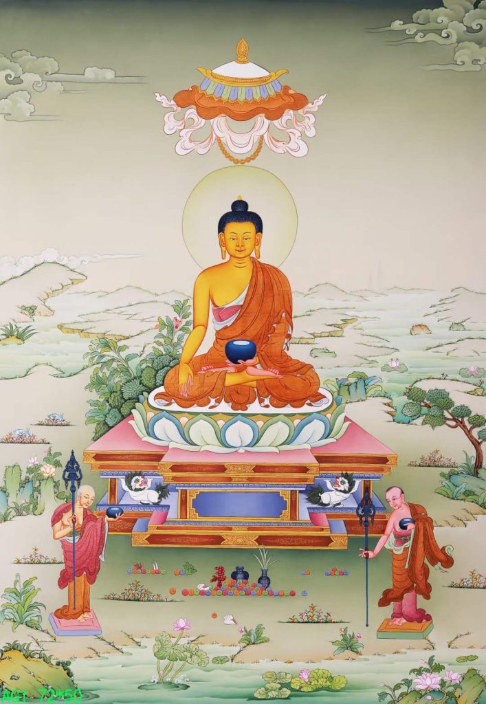编号168-801801：嘎玛嘎赤-释迦牟尼佛（72*50CM左右）