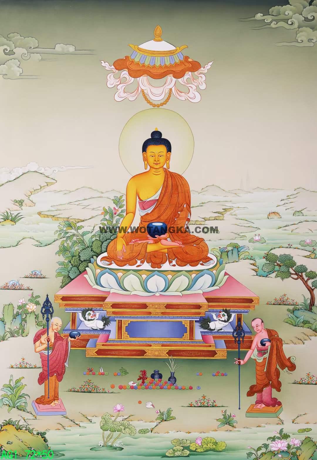 编号168-801801:嘎玛嘎赤-释迦牟尼佛(72*50CM左右)