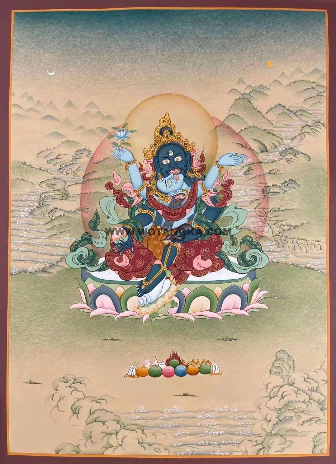 编号162-401576:嘎玛嘎赤-黑财神(50*40CM左右)