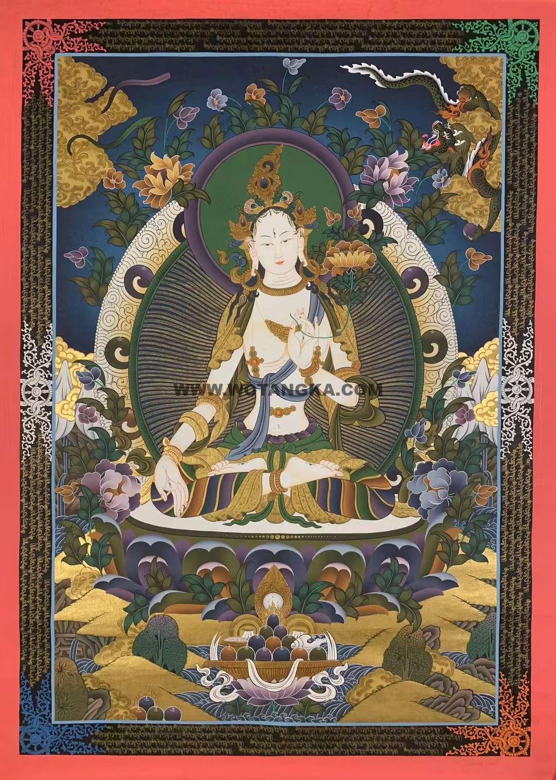2022.04.13-白度母唐卡推荐与赏析