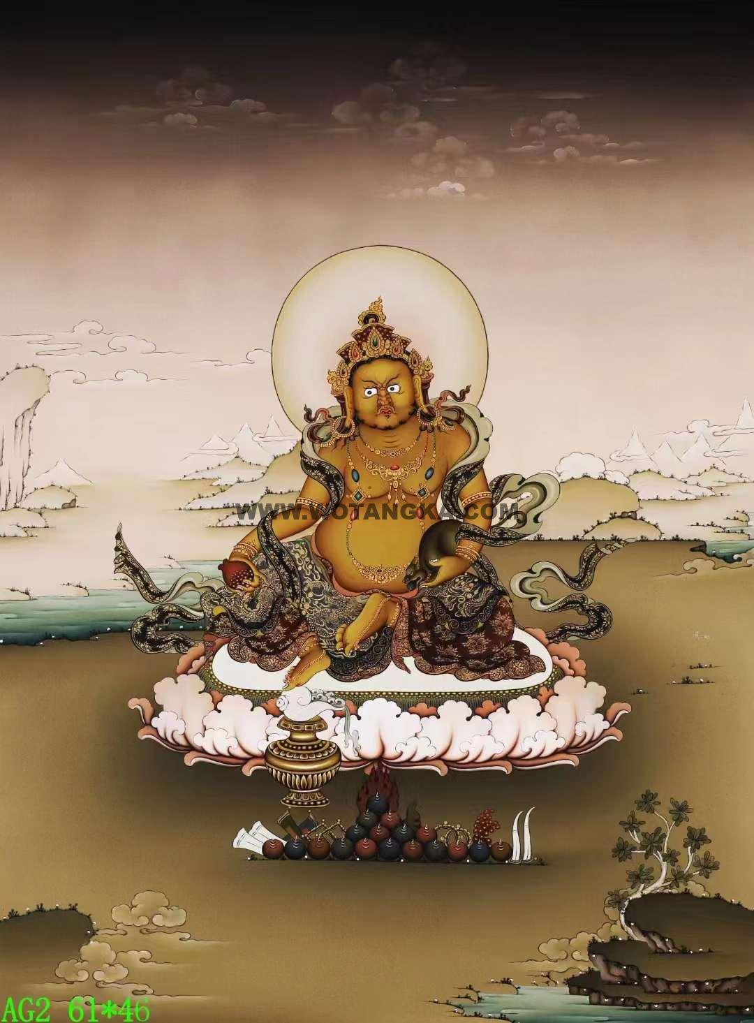 编号138-509566：嘎玛嘎赤-黄财神（61*46CM左右）