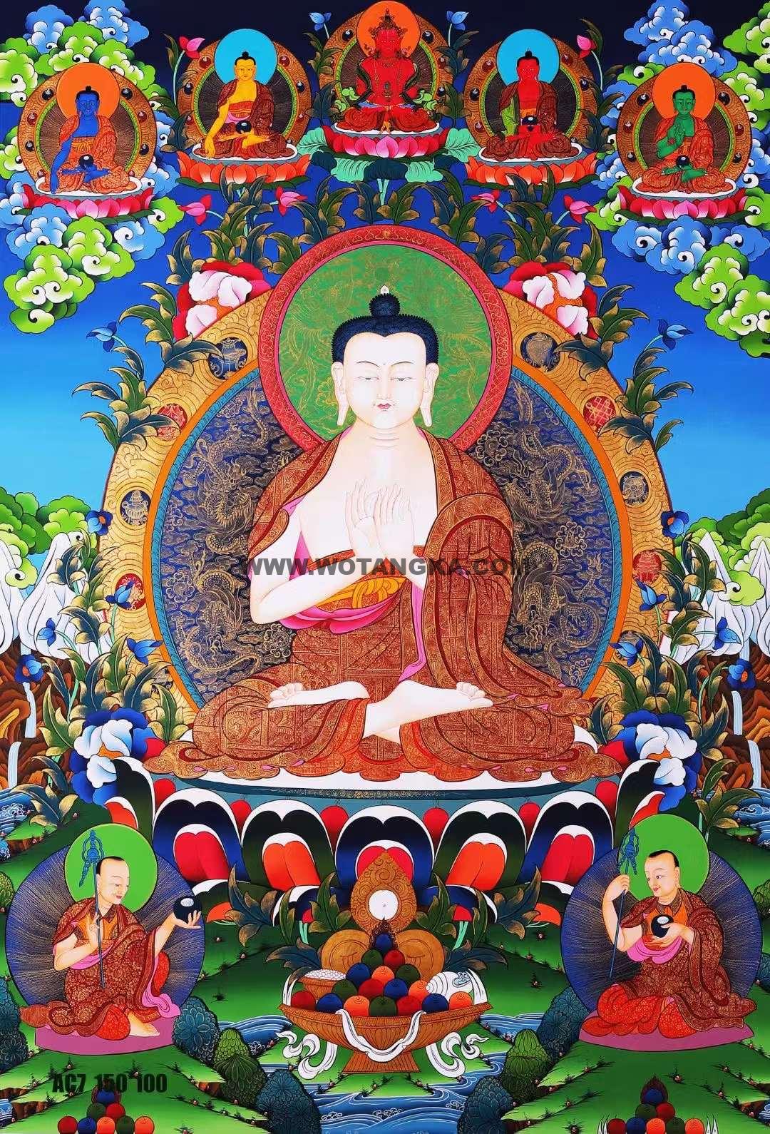 编号138-554081：彩绘唐卡-大日如来（150*100CM左右）