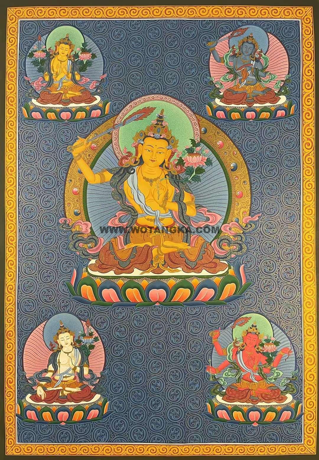 2022.05.04-文殊菩萨唐卡推荐与赏析