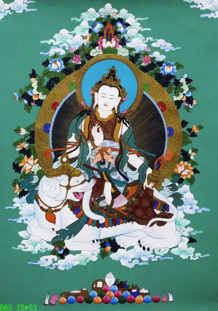 编号138-373051：彩绘唐卡-普贤菩萨（75*53CM左右）