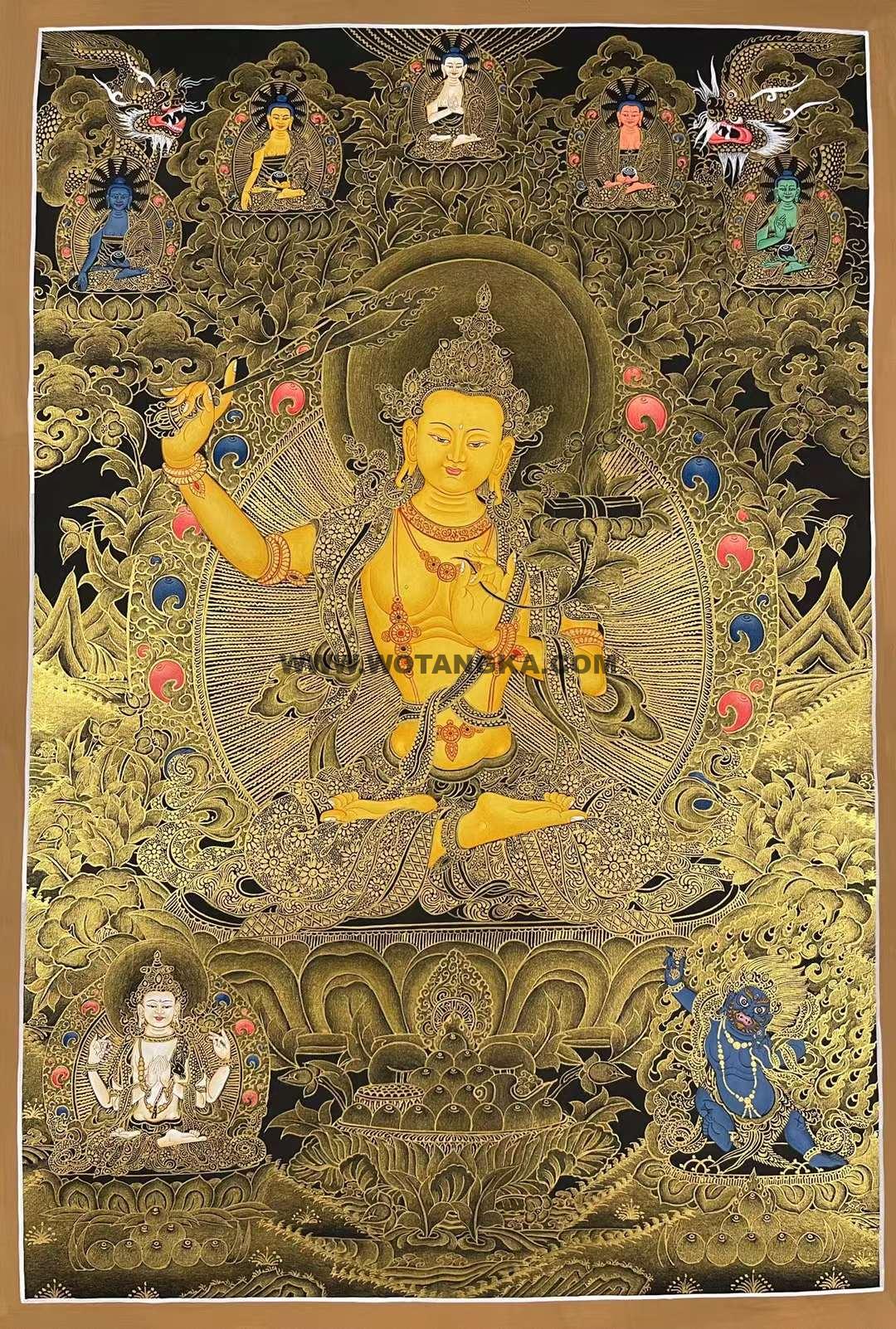 2022.05.04-文殊菩萨唐卡推荐与赏析