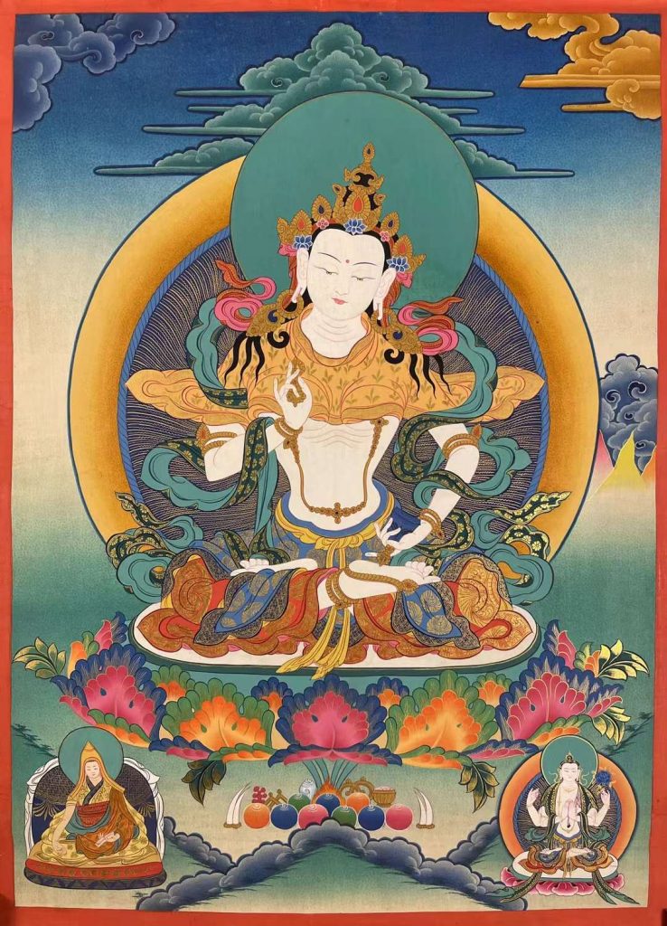 编号155-780615：彩绘唐卡-金刚萨埵（65*45CM左右）