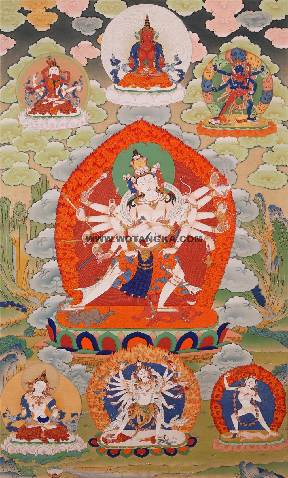 编号188-226547:嘎玛嘎赤-胜乐金刚(75*50CM左右)