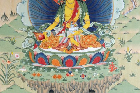 编号188-222805：嘎玛嘎赤-财宝天女（65*45CM左右）