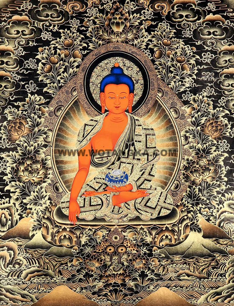 2022.04.29-乌金宝相-黑金唐卡推荐与赏析