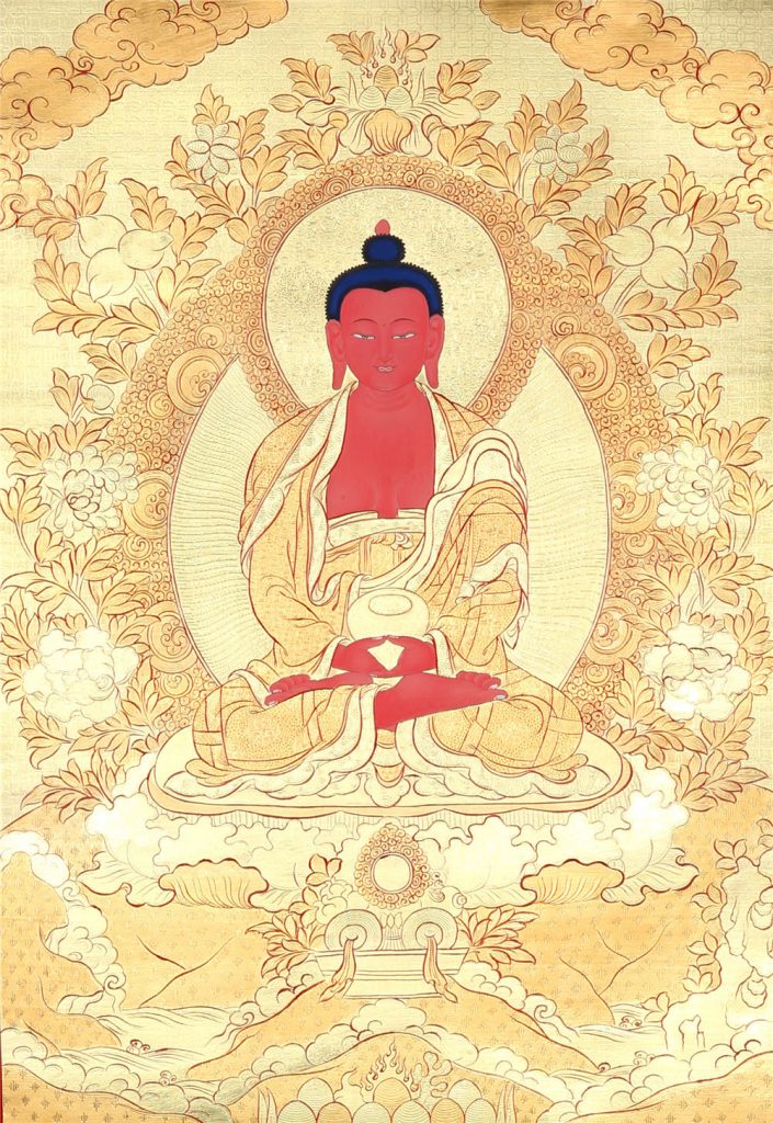 黄金唐卡-阿弥陀佛