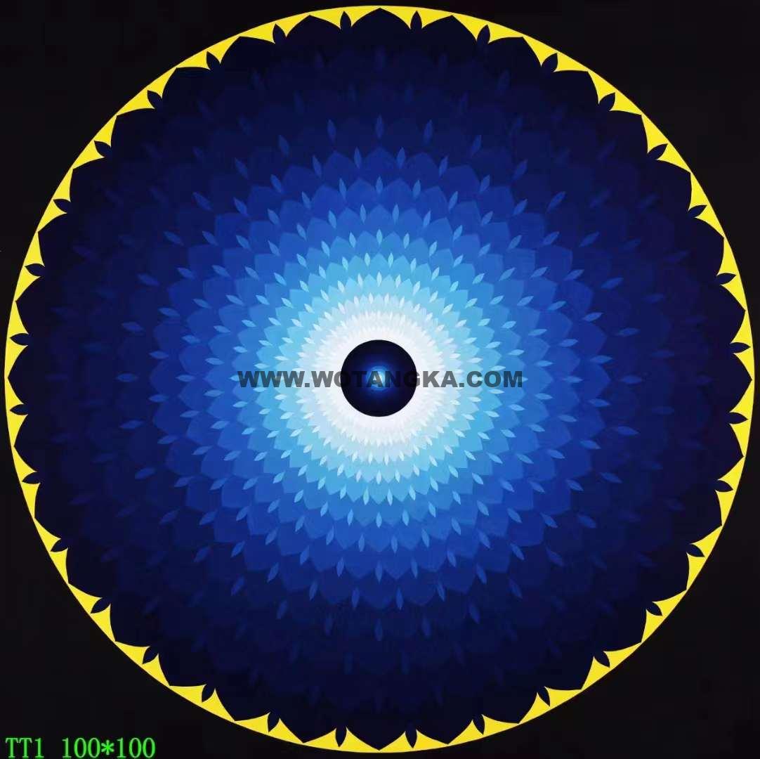 编号138-166081:彩绘唐卡-宇宙冥想坛城(100*100CM左右)