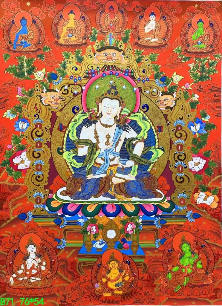 编号138-300506：红金唐卡-金刚萨埵（76*54CM左右）