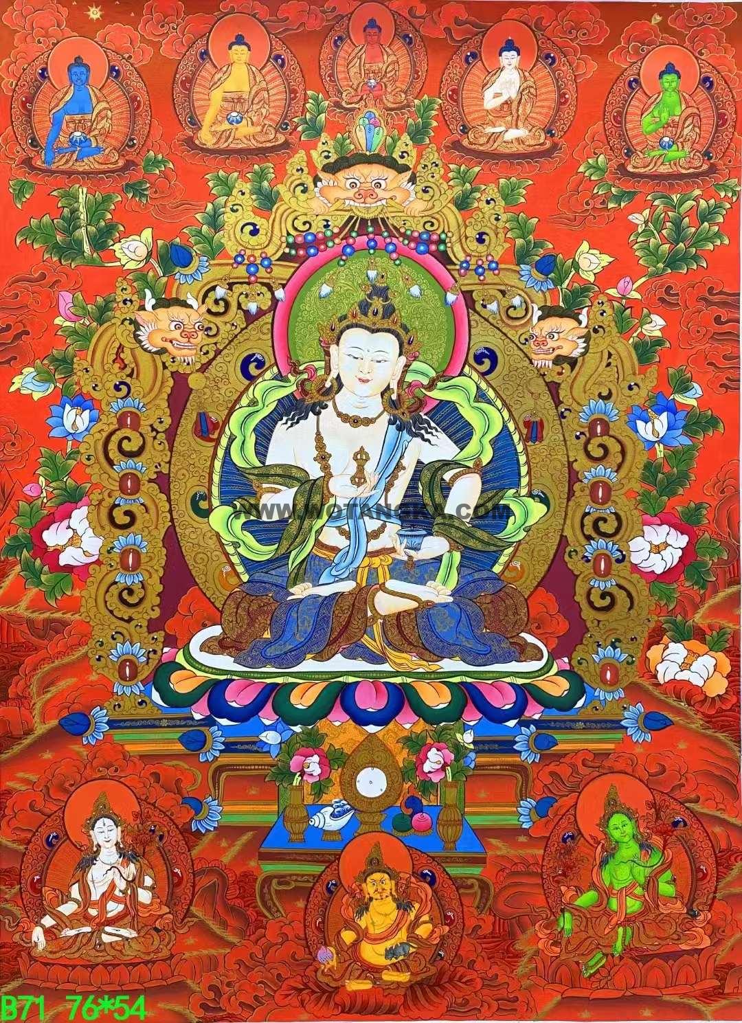 编号138-300506:红金唐卡-金刚萨埵(76*54CM左右)