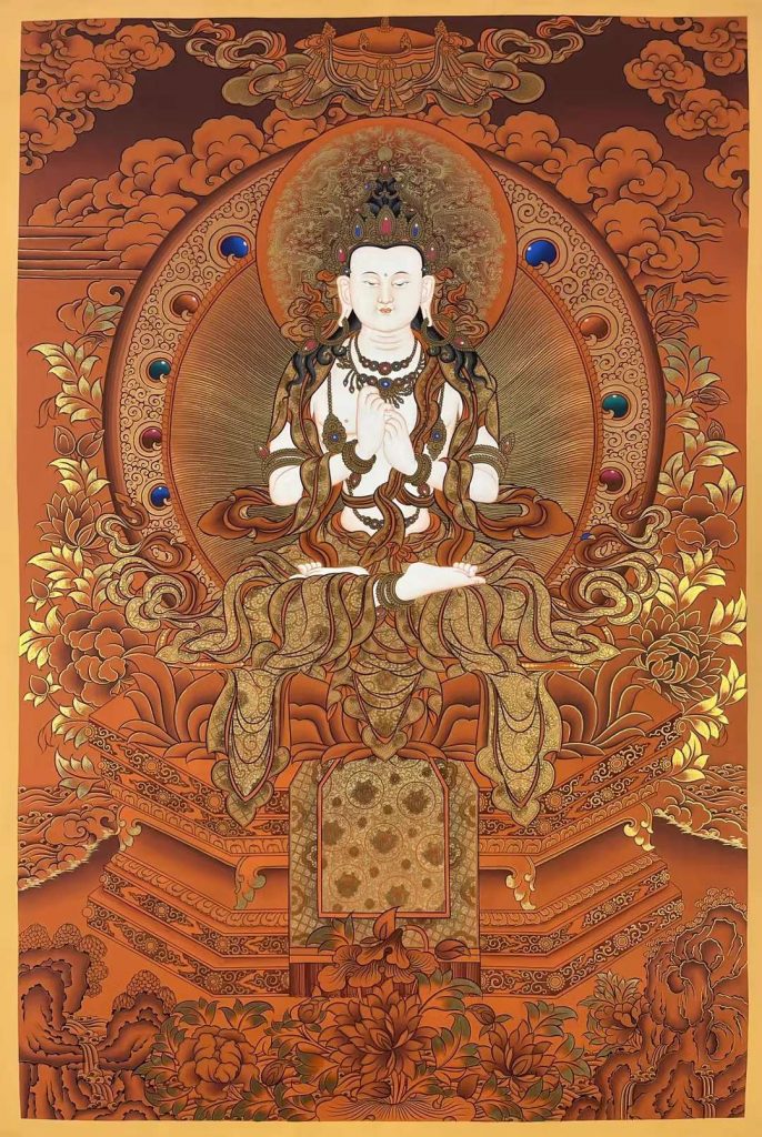 编号153-188818：红金唐卡-大日如来（75*55CM左右）