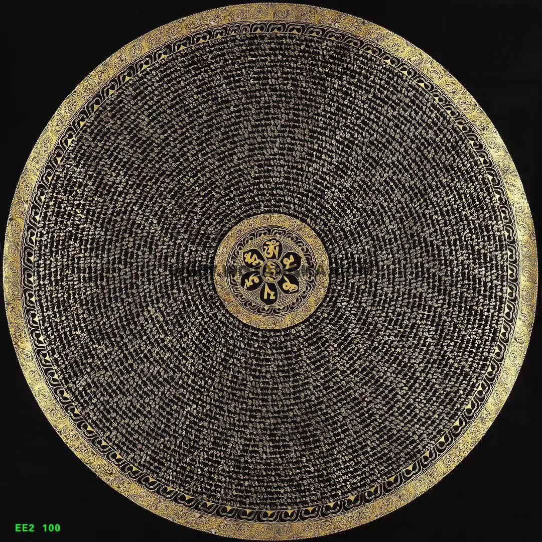 2022.05.16-黑金六字真言唐卡推荐与赏析