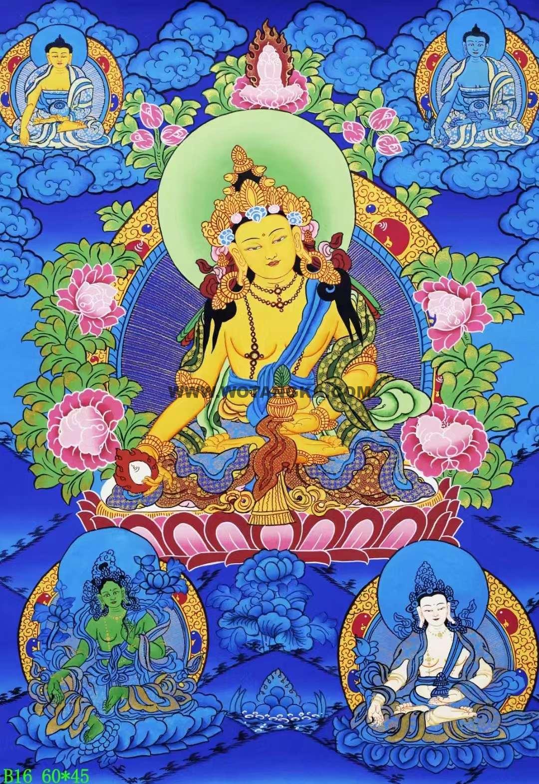 编号138-610725:彩绘唐卡-地藏王菩萨(60*45CM左右)
